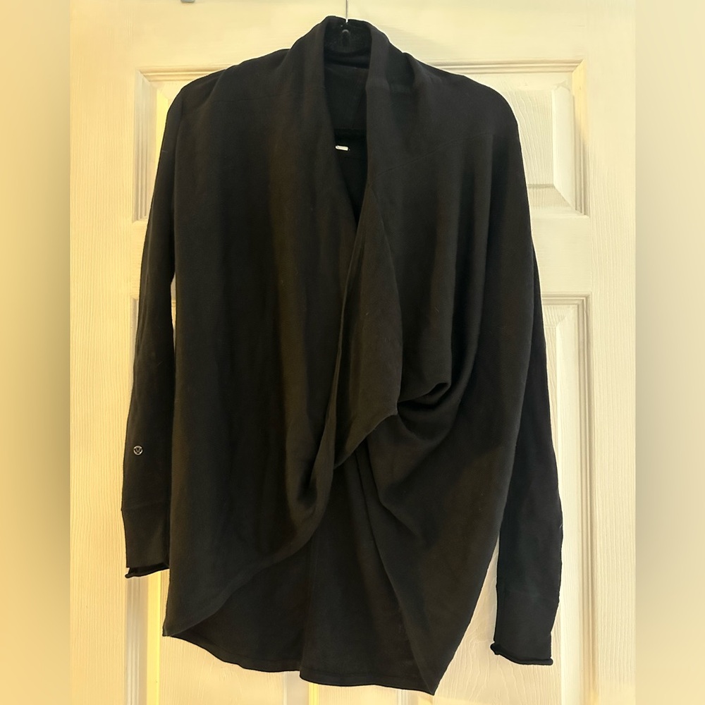 lululemon athletica Black Drape Sweater